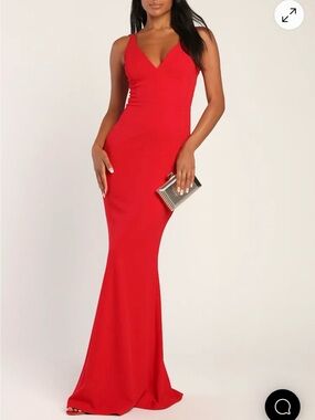 Lulus All This Allure Red Maxi Formal Dress